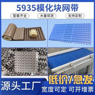 节距19.05的5935平板网带链圆孔输送带大圆孔网带配套链轮