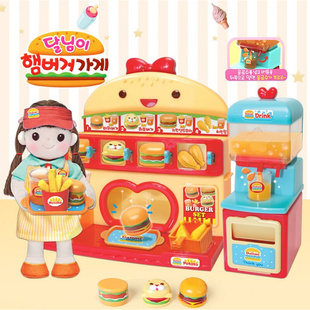 韩国过家家玩具男孩女孩礼物Toytron太伶美汉堡店饮料机儿童彩泥