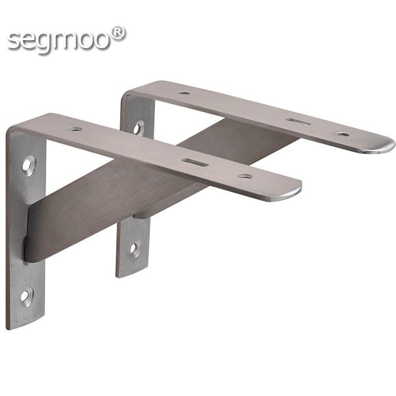 不锈钢三角支架承重托架隔板书架上墙壁置物架加厚金属壁挂九比架