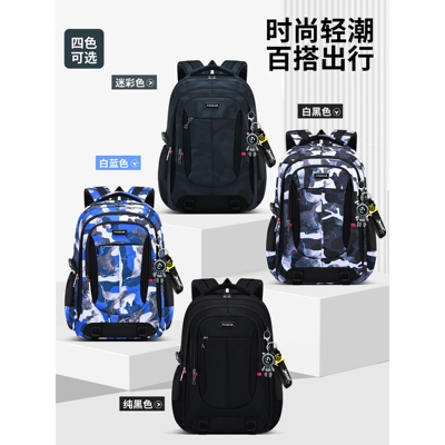 迪士尼2026大容量迷彩双肩书包