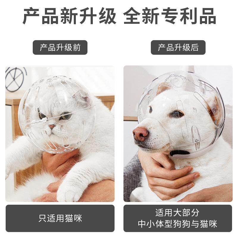 狗狗头套太空防咬透气伊丽莎白宠物项圈塑料猫咪头罩宠物用品批发