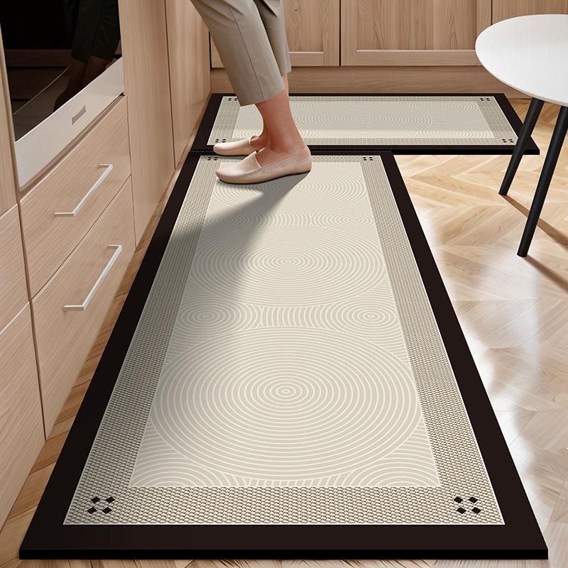 厨房地垫防滑防油可擦免洗耐脏2025新款专用防水脚垫门口地毯垫子