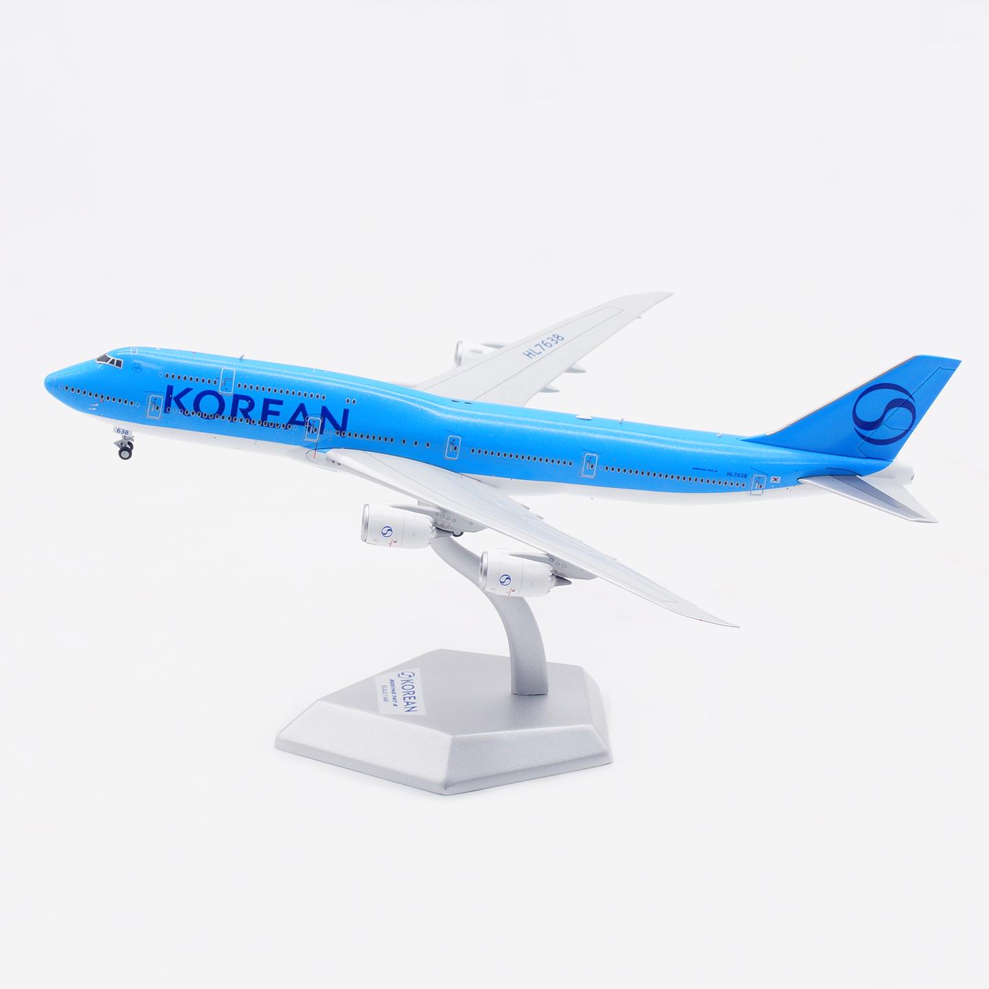 HX Models 1:400 大韩航空 波音 B747-8i HL7638 合金 飞机模型