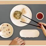 莫兰迪色硅胶西餐垫北欧风格儿童防水防滑隔热餐桌垫食品级餐盘垫