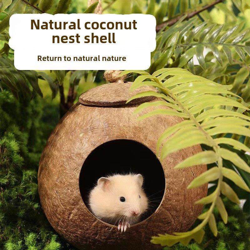 仓鼠蜜袋鼯椰子窝手工椰子壳小动物木质躲避窝金丝熊鹦鹉鸟窝用品,宠物/宠物食品及用品,窝,淘宝优惠券,粉丝福利购,淘宝优惠卷