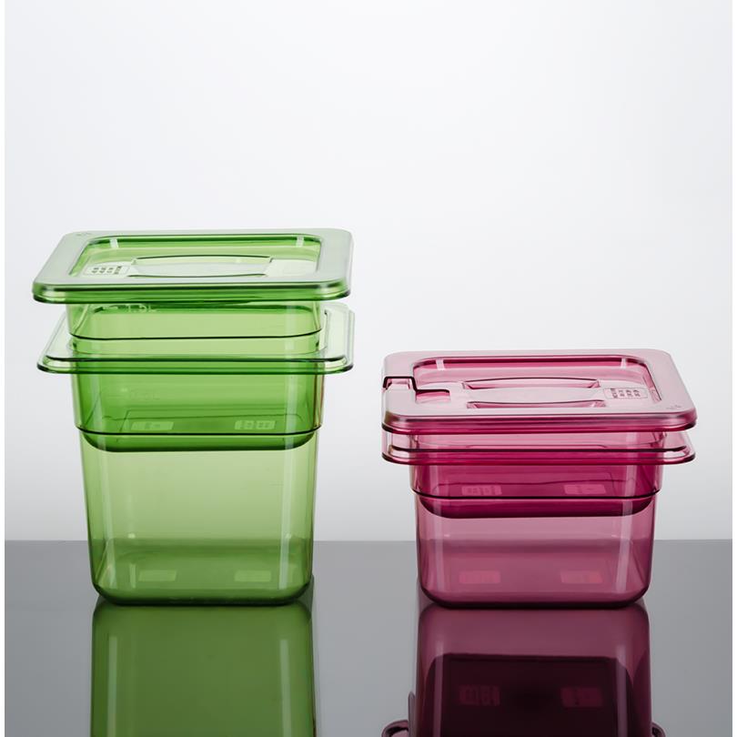 麻辣烫盆选菜盆展示柜盒彩色份数盆酱菜盒亚克力奶茶长方形塑料盒