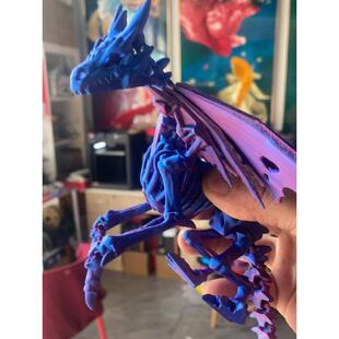 3D打印冰霜巨龙创意儿童玩具关节可动男孩节日礼物创意礼品模型龙