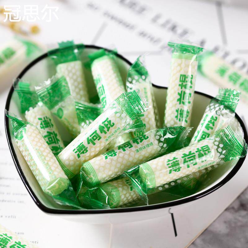 500g老式白薄荷棍重庆传统手工薄荷糖清凉糖果甜散称儿时记忆味道