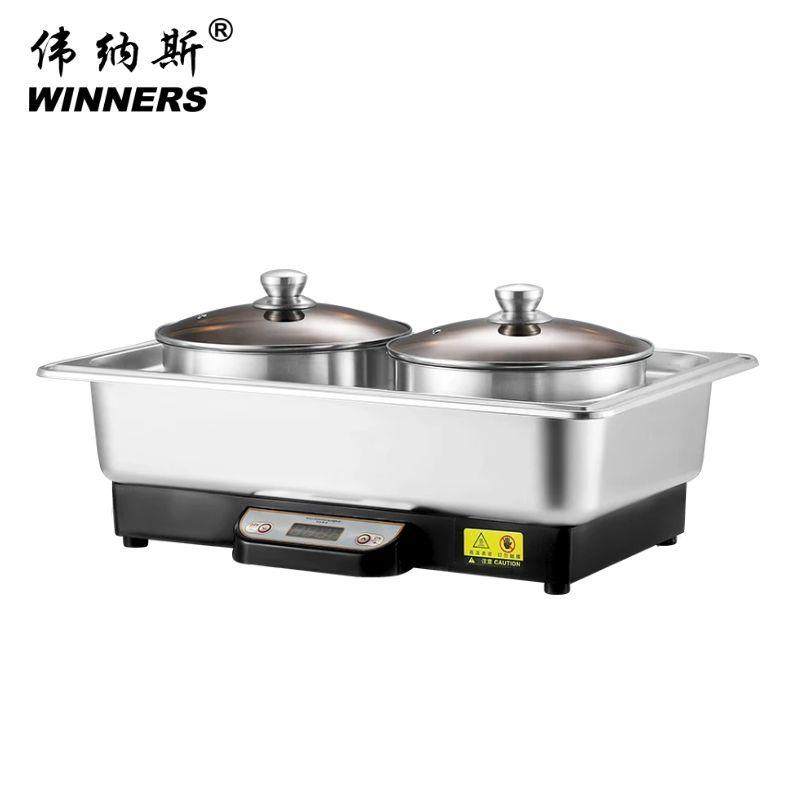 不锈钢塑钢暖汤炉商用智能调温早餐店蒸包炉自助餐厅酒店双头汤锅,厨房电器,其他商用厨电,淘宝优惠券,粉丝福利购,淘宝优惠卷