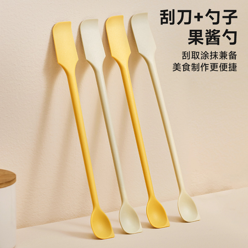 硅胶刮刀家用厨房食品级黄油果酱奶油抹刀一体式刮板烘焙搅拌工具