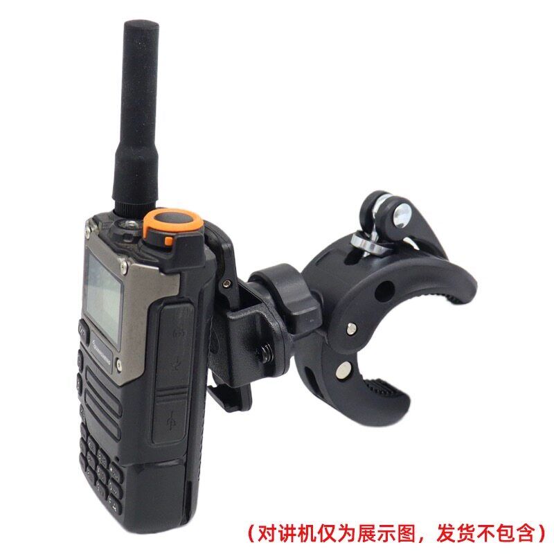 热销车载对讲机手咪支架 适用于汽车A柱副驾扶手摩托车电动车车柄