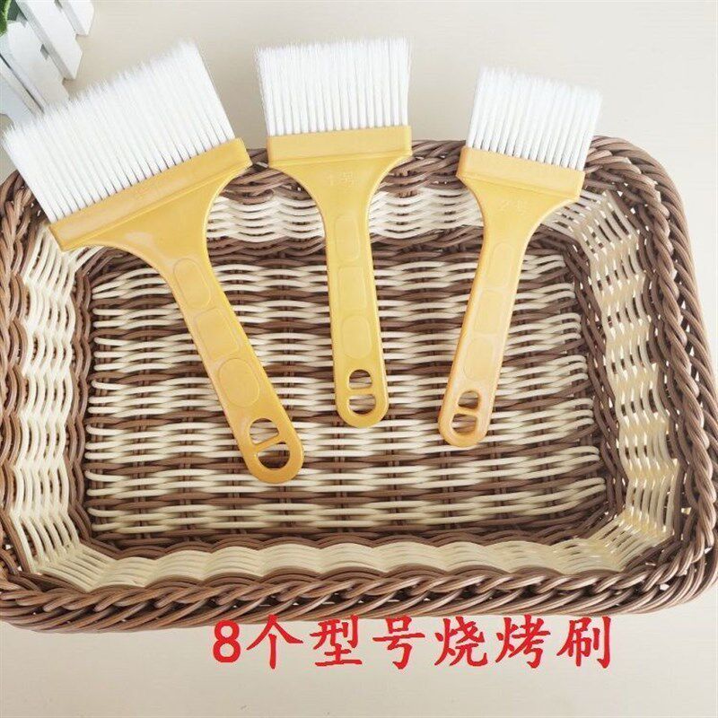 热销家用厨房烧烤塑料刷子软毛毛刷软毛油漆刷子不掉毛一次性油刷