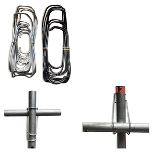 热销大棚全套配件压顶簧钢丝夹卡簧钢管接头骨架配件十字卡弹簧卡