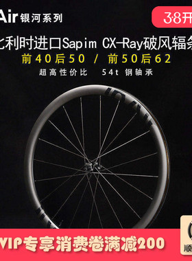 【inAir银河前低后高】碳纤维公路自行车碟刹Ray钢条轮组碳刀轮毂
