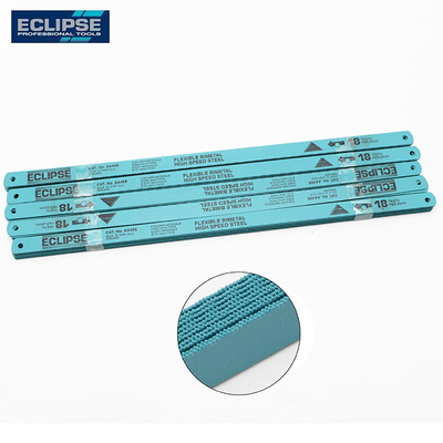 。英国ECLIPSE金牌12寸双金属手用钢锯条磨刀钢锯片300mm18 24