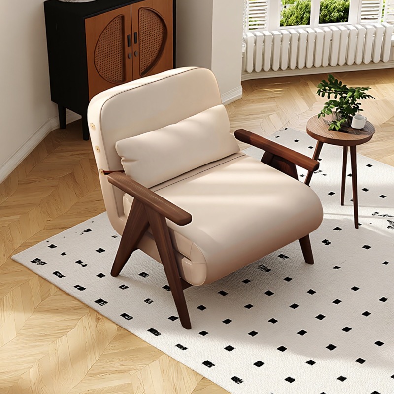 2025新款实木折叠沙发床单人沙发椅客厅阳台卧室两用一体沙发