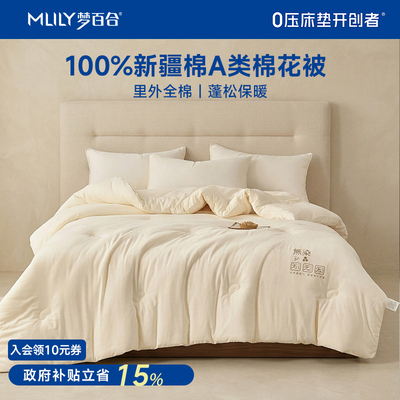 梦百合(MLILY)NH5B004 150cmx200cm 云感保暖被子 (单位：条)白色