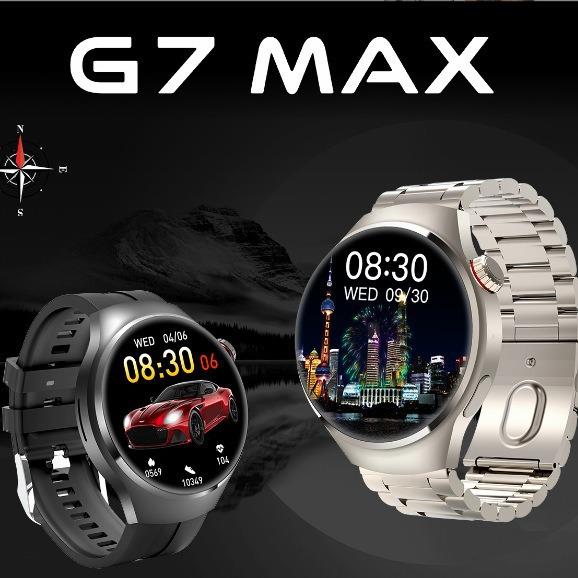 新款G7MAX智能手表NFC离线支付音乐运动心率蓝牙通话无线充GT4PRO