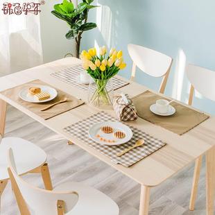 简约欧式 碗筷垫盘垫小学生餐布花瓶垫 餐垫布艺 隔热垫西餐垫布