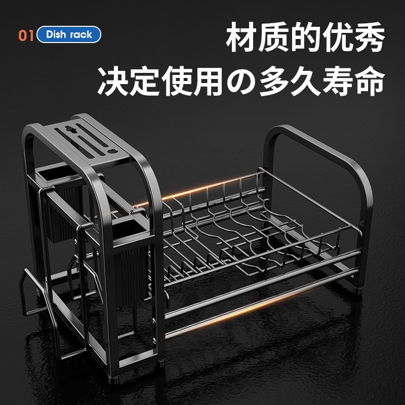 厨房置物架碗碟碗盘收纳架晾碗架沥水架子小型刀架碗筷砧板收纳盒