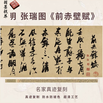 明张瑞图前赤壁赋行草书法名家真