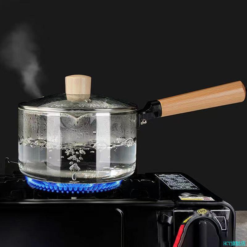 高硼硅玻璃汤碗大号家用可电陶炉专用加热的泡面碗耐高温双耳奶*