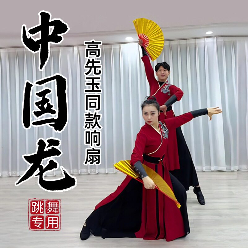 功夫太极扇中国龙舞蹈响扇易开合图片