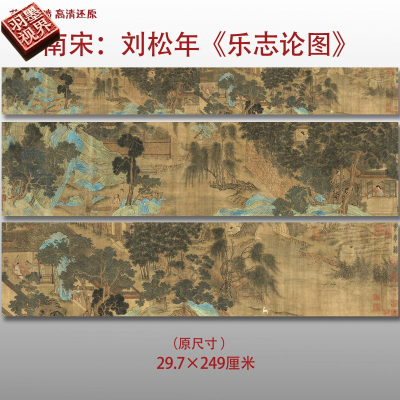 南宋刘松年乐志论图名家国画真