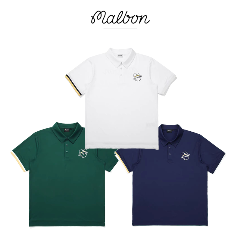 韓國MALBON高爾夫球服男短袖T恤
