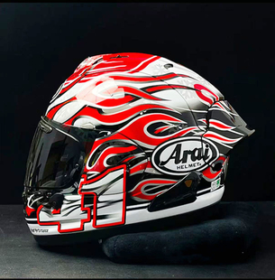 适用ARAI RX7X头盔尾翼鸭尾MOTOGP同款竞技后风翼芳贺纪行尾翼