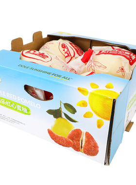 Dole都乐红肉白肉蜜柚子礼盒2-4只酸甜可口解腻时令新鲜应季水果