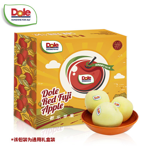 dole都乐山东黄金富士脆甜可口苹果3斤大果礼盒应季新鲜水果