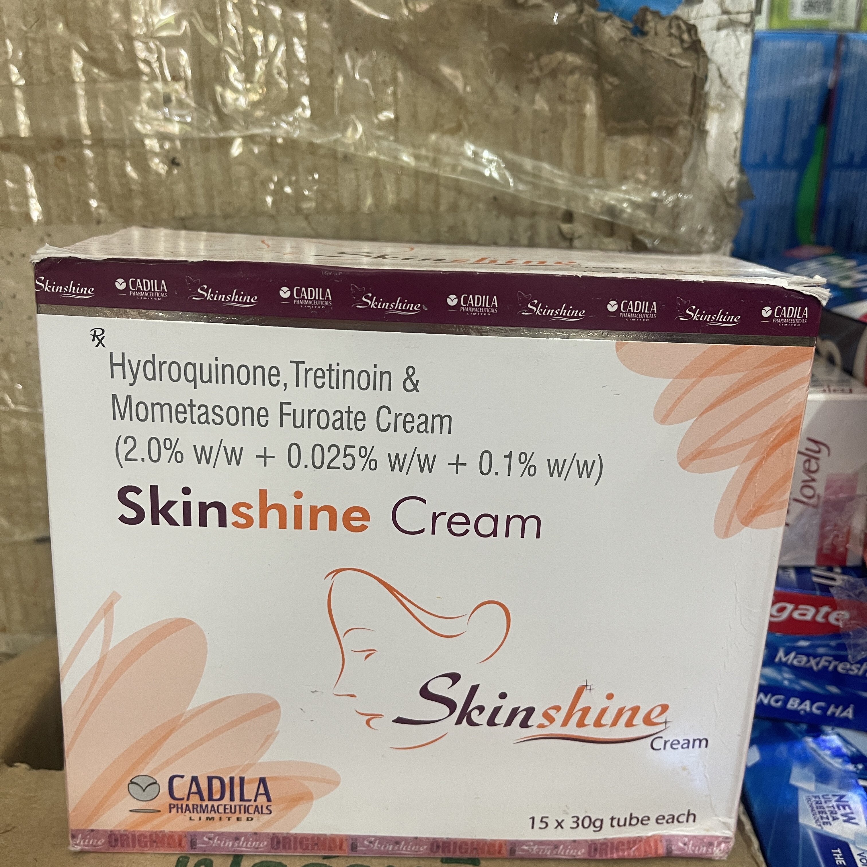 Skin shine Cream 正品印度 老装 祛斑膏  淡斑提亮 光滑细腻肌肤