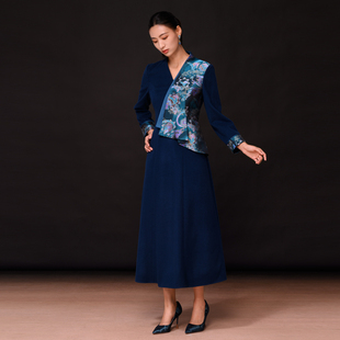 灵鹿拂云连衣裙954237546 气质 新中式 国风新款