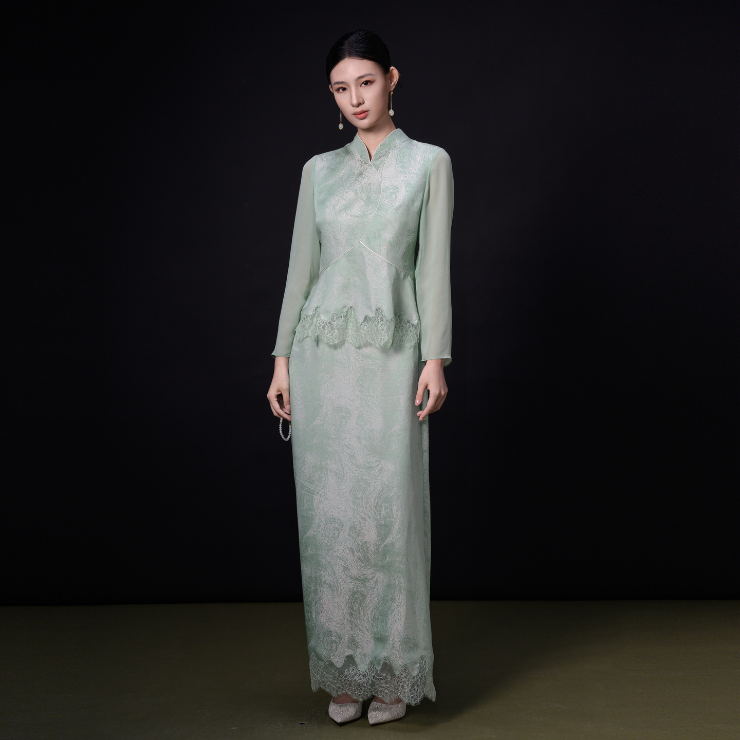 吉祥衣家修身女装碧玉簪上衣外套