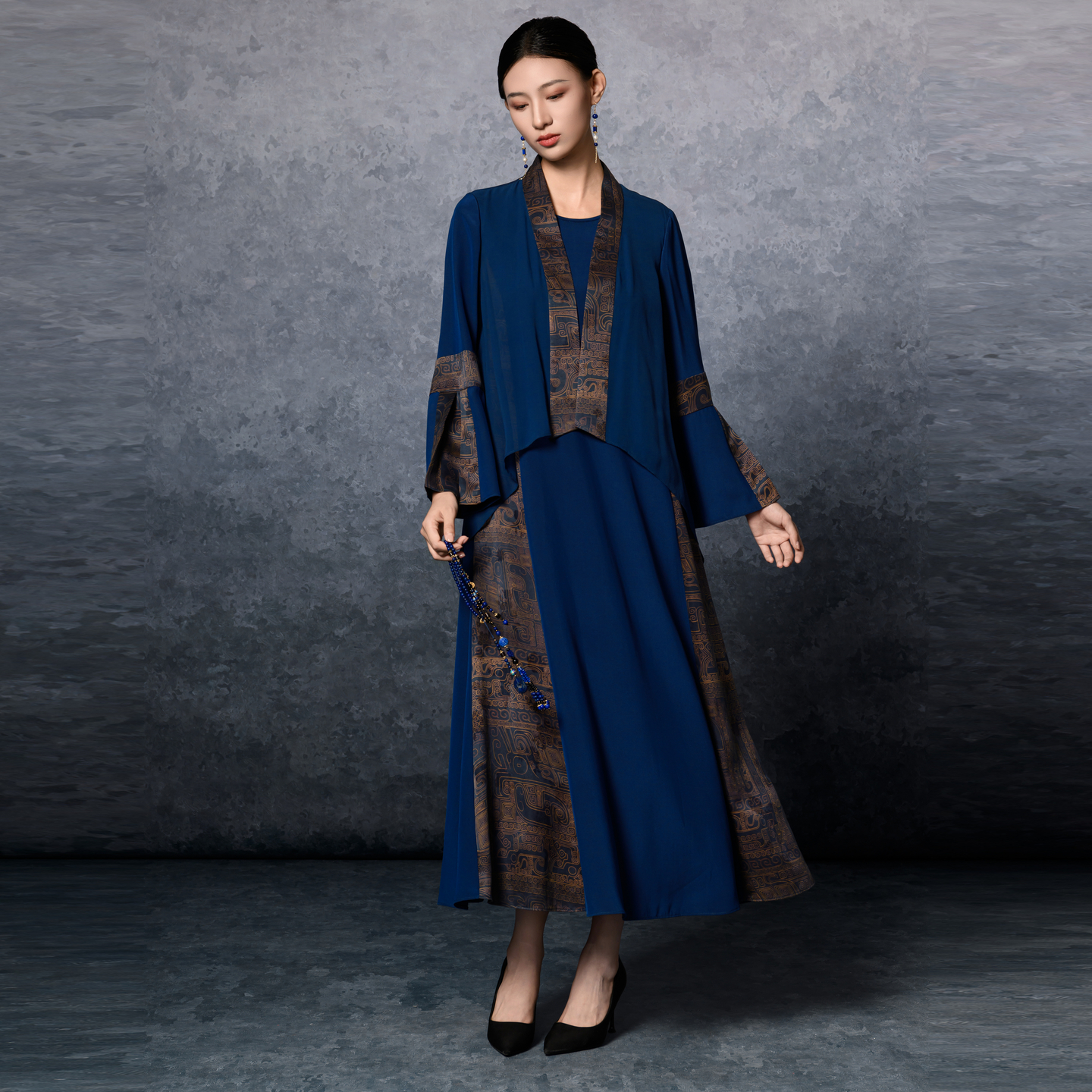 吉祥衣家云间声相呼连衣裙