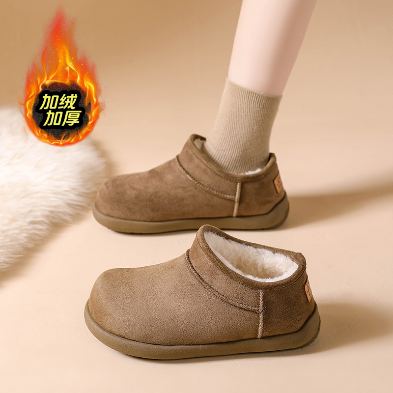 赵露思同款小土豆勃肯雪地靴女