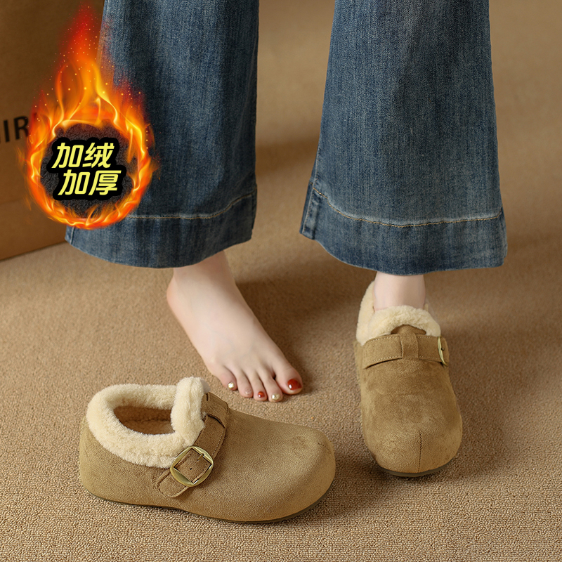 加绒保暖全包勃肯鞋女款
