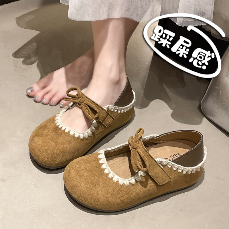 杨幂同款超火法式勃肯鞋女