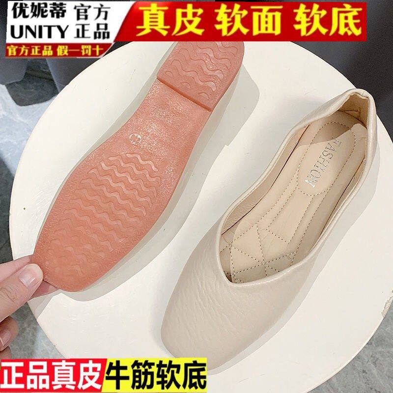 方头单鞋女粗跟软皮职业气质空姐上班鞋舒适久站不累脚黑色工作鞋