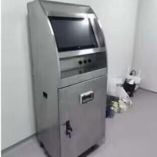 不锈钢工控机柜立式触摸屏查询机工业触控终端车间工位机自助一体