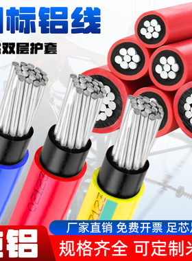 五羊国标blvv双皮铝芯电线10/16/25/35/50/70/95/120平方铝电缆线