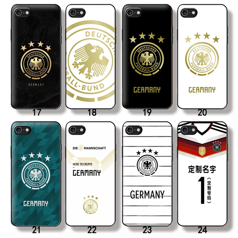 芒客 2014世界杯德国足球队服 国家队标 队徽周边个性定制手机壳全包镜头 硅胶软壳透明防摔保护壳苹果13pmax