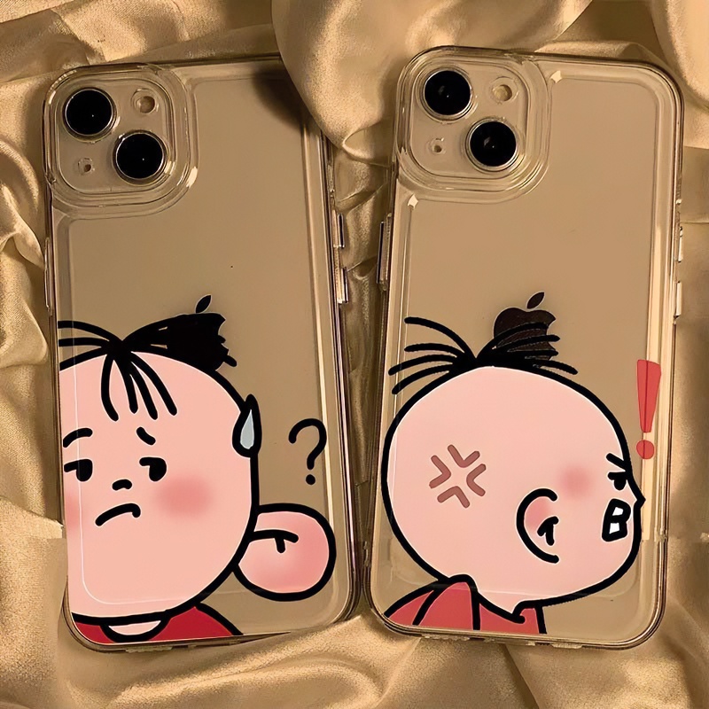 大耳图图适用于苹果14pro手机壳iphone15/11/12/xsmax全包透明通可爱动漫7plus男女款11Pro太空壳12mini潮牌