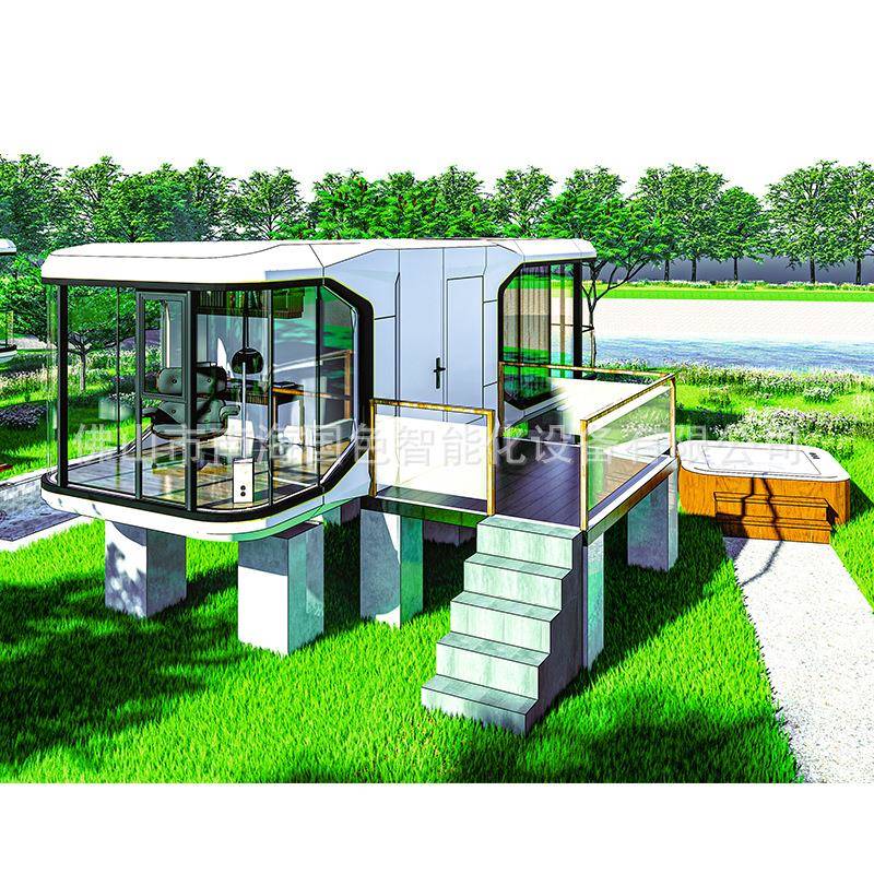 户外休闲拍照景点房屋玻璃屋庭院会所度假营地设计打卡场景规划