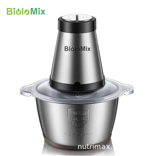 出口家用2L不锈钢双速绞肉机食物料理机Meat Grinder Chopper