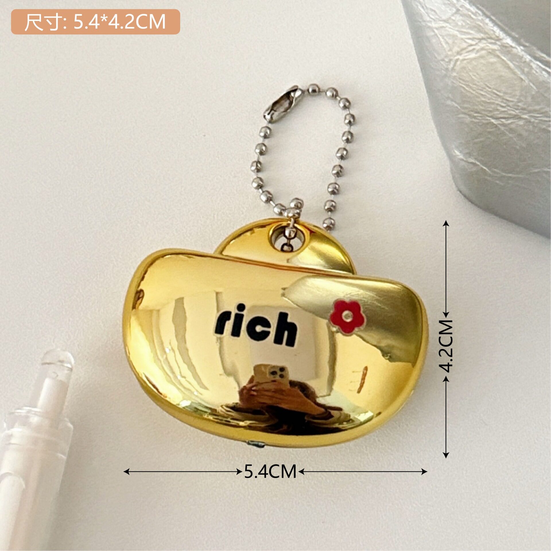 金银色元宝开箱刀拆快递美工刀便携迷你钥匙扣随身割胶带小刀