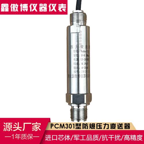 PCM301D防爆型压力变送器 CT6隔爆型 氢气压力变送器 防水131压力