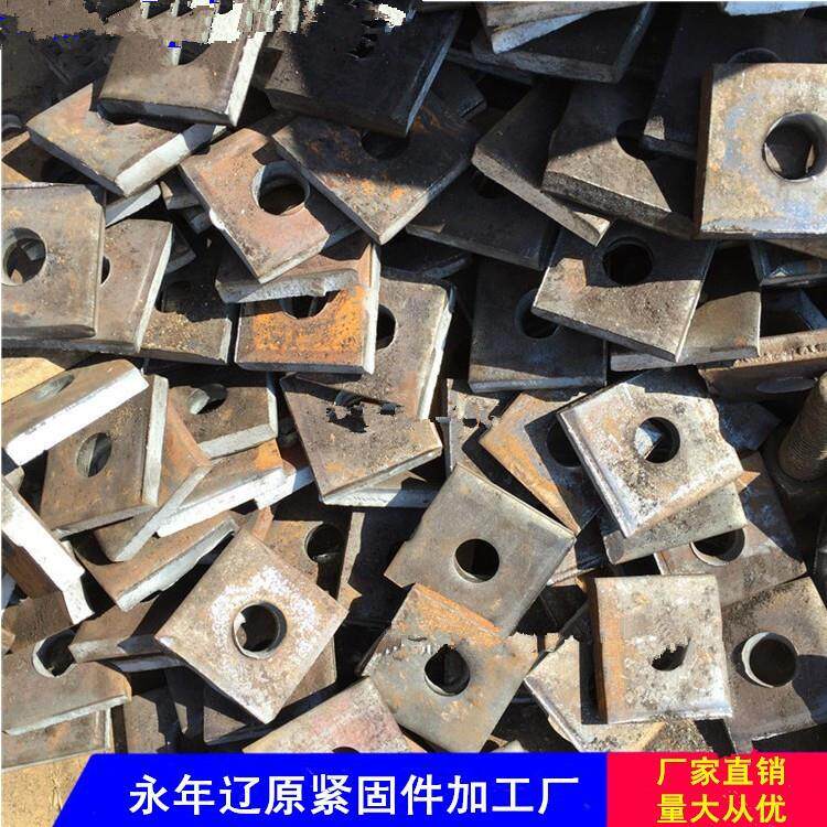 厂家直销加大加厚方垫片 圆孔正四方形平垫 铁板止水螺杆专用垫片