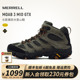新品 男户外防滑中高帮徒步鞋 GTX专业防水登山鞋 MERRELL迈乐MOAB3